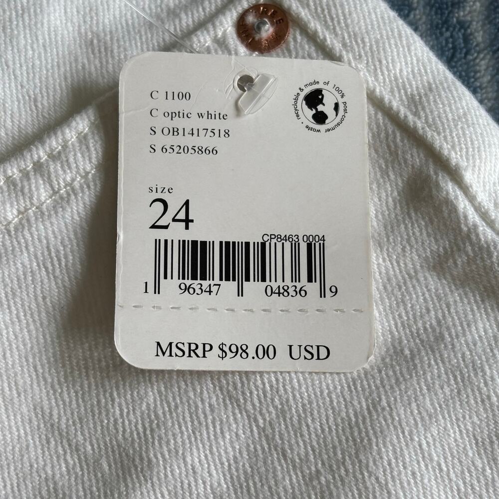 Free People We The Free White High Rise Flare Jeans Size 24 US 0/XS - Picture 5 of 7